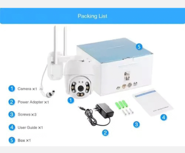 Outdoor Waterproof Camera 1080P IP66 PTZ WiFi IP Security Camera - Image 2