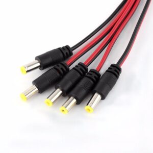 Pack of 5 DC Power Pins for CCTV Cameras