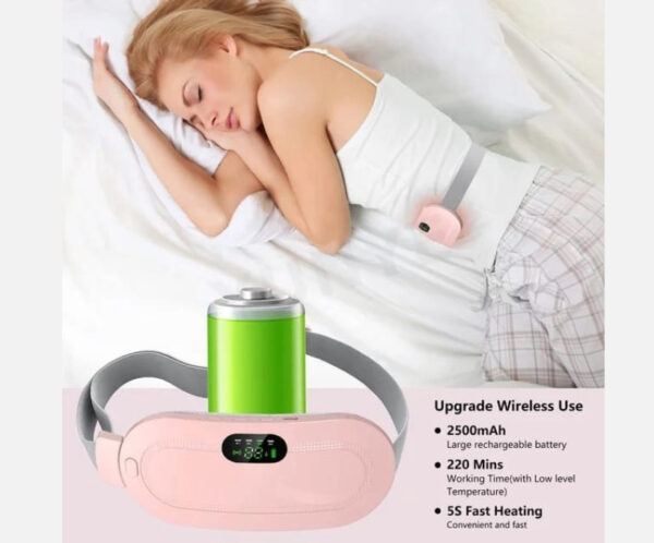 Electric Period Cramp Massager – Gentle Heating Pad for Quick Relief - Image 4