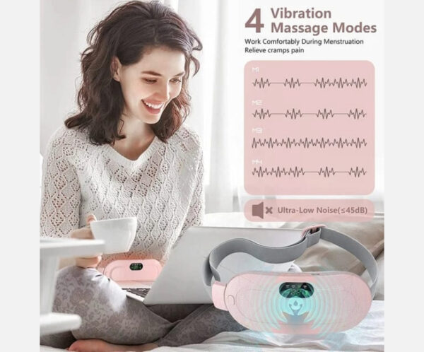 Electric Period Cramp Massager – Gentle Heating Pad for Quick Relief - Image 3