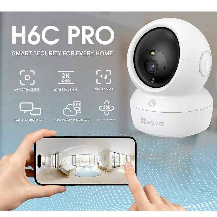 EZVIZ H6C Pro 2K Security Camera – Crystal Clear 2K 3MP HD Home Surveillance